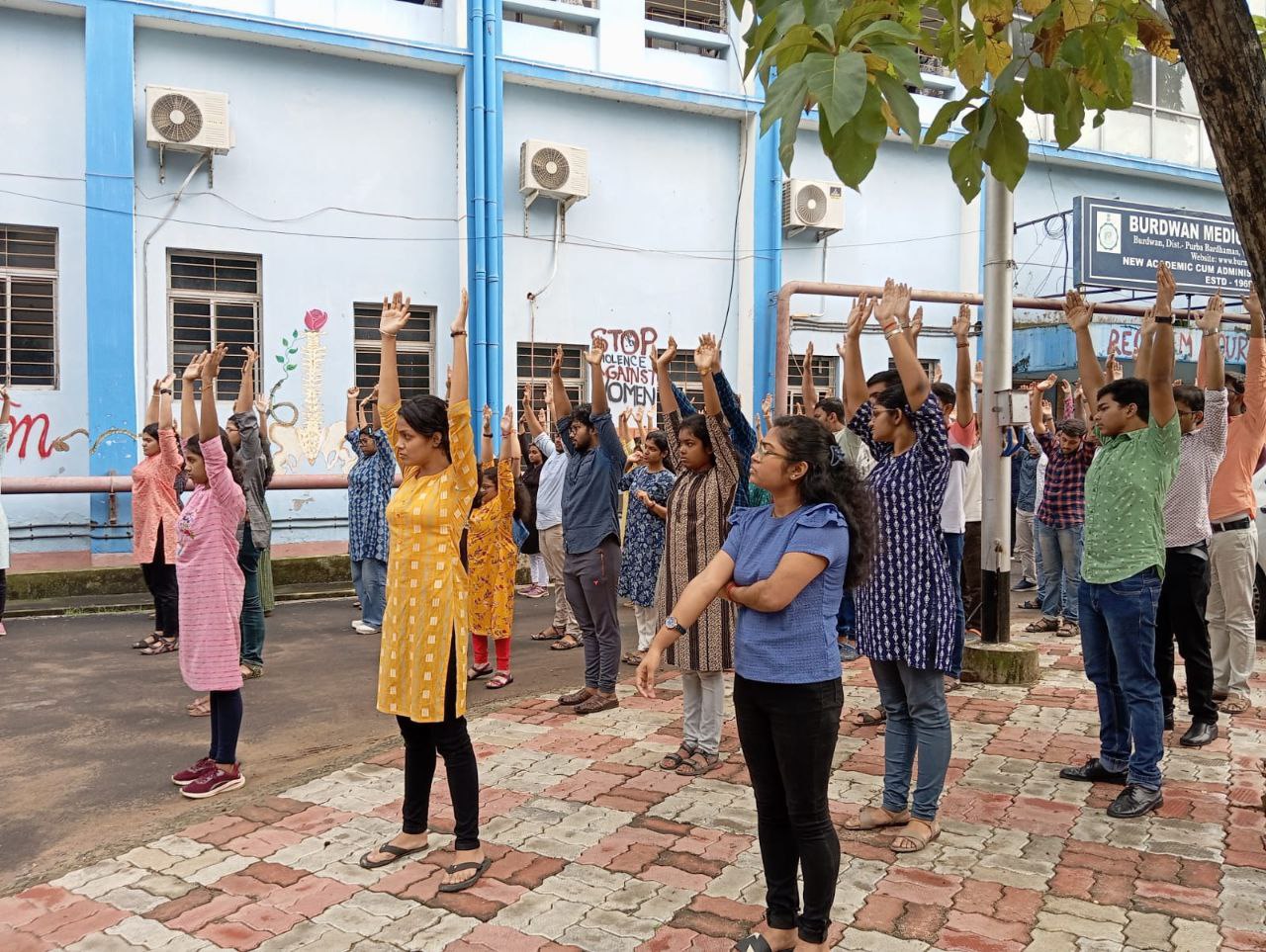 Yoga Session for newly admitted MBBS students